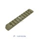 JA-2059-TAN | ACI 9-Slot M-LOK Rail (Tan)