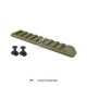 JA-2059-TAN | ACI 9-Slot M-LOK Rail (Tan)