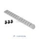 JA-2061-SV | ACI 13-Slot M-LOK Rail (Silver)