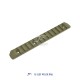 JA-2061-TAN | ACI 13-Slot M-LOK Rail (Tan)