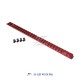 JA-2062-RE | ACI 26-Slot M-LOK Full Side Rail (Red)