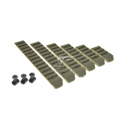 ACI M-LOK Polymer Rail Set 6-PC Pack (Tan)