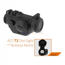 AC-5072-BK | ACI T2 Red Dot Sight with Bullseye Reticle (Black)