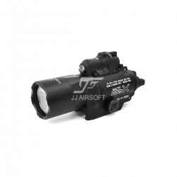 JA-6053-BK | ACI X400U LED Pistol or Rifle WeaponLight with Red Laser (Black)
