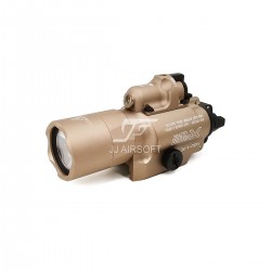 JA-6053-TAN | ACI X400U LED Pistol or Rifle WeaponLight with Red Laser (Tan)
