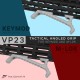 JA-1389-SV | ACI VP23 Tactical Angled Grip for KeyMod & M-LOK (Silver)