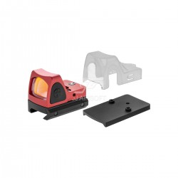 JJ Airsoft RMR Red Dot with Adjustable LED (Red)