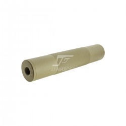 JA-2302-TAN | JJ Airsoft 14mm Thread Silencer, CW and CCW (Tan)