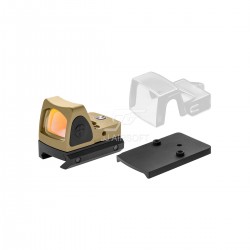 JJ Airsoft RMR Red Dot with Adjustable LED (Tan)