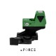 XR021GRN | xFORCE Solar Powered Mini Red Dot with Cantilevered QD Mount (Green)