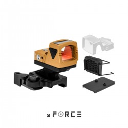 XR021ORN | xFORCE Solar Powered Mini Red Dot with Cantilevered QD Mount (Orange)