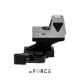 XR021SLV | xFORCE Solar Powered Mini Red Dot with Cantilevered QD Mount (Silver)