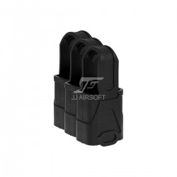 JA-2918-BK | JJ Airsoft MP 9mm/.45 Subgun Magazine Loop 3 Pack (Black)