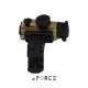 XR004TAN | xFORCE XTSP Red Dot Sight with Adjustable Angle Offset Mount (Tan)