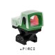 XR023GRN | xFORCE Solar Powered Mini Red Dot with Lightweight SRW IB Mount (Green)