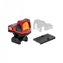 JJ Airsoft Adjustable LED RMR with Lightweight SRW IB Mount (Red)