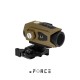xFORCE XTSW Red Dot Sight with Cantilevered QD Mount (Tan)