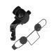 JJ Airsoft T1 Red Dot with Killflash and Adjustable Angle Offset Mount (Black)