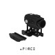 xFORCE XTSW Red Dot Sight with Low and QD Riser Mount (Black)