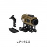 xFORCE XTSW Red Dot Sight 3 Mounts Pack with QD Riser, Low and Offset Mount (Tan)