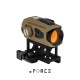 XR034TAN | XTSW Red Dot Sight 3 Mounts Pack with QD Riser, Low and Offset Mount (Tan)