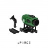 xFORCE XTSW Red Dot Sight 3 Mounts Pack with QD Riser, Low and Offset Mount (Green)