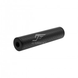 JA-2327-BK | Carbon Fiber Silencer, 14mm CW and CCW Thread (Black)