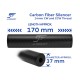 JA-2327-BK | Carbon Fiber Silencer, 14mm CW and CCW Thread (Black)