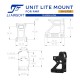 JA-1720-BK | Unit Lite Mount for RMR (Black) | Airsoft Cart International