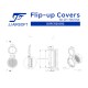 JA-2983-BK | Flip-up Covers for ZV-1, 1x Solid 1x Transparent