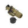 JJ Airsoft M2 Red Dot with Killflash, Cantilever Mount (Tan)