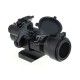 JJ Airsoft M2 Red Dot with Killflash, Cantilever Mount (Black)