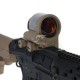JA-5055-TAN | JJ Airsoft SRS Style 1x38 Red Dot with Killflash and QD Mount (Tan)