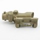 JA-5319-TAN | JJ Airsoft ACOG Style 4x32 Scope Red / Green Reticle with QD Mount (Tan)