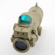 JA-5320-TAN | JJ Airsoft ACOG Style 4x32 Scope Red / Green Reticle with Mini Red Dot (Tan) 