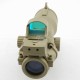 JA-5321-TAN | JJ Airsoft ACOG Style 4x32 Scope Red / Green Reticle with QD Mount & Mini Red Dot (Tan)