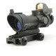 JA-5334-BK | JJ Airsoft ACOG Style 4x32 Scope Red / Green Reticle with Mini Red Dot and Killflash (Black)