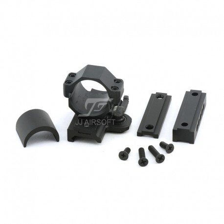 JA-1703 | JJ Airsoft 30mm Throw Lever Ring with Riser
