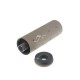 JA-2307-TAN | JJ Airsoft 14mm Thread Silencer Short Version, CW and CCW (Tan)